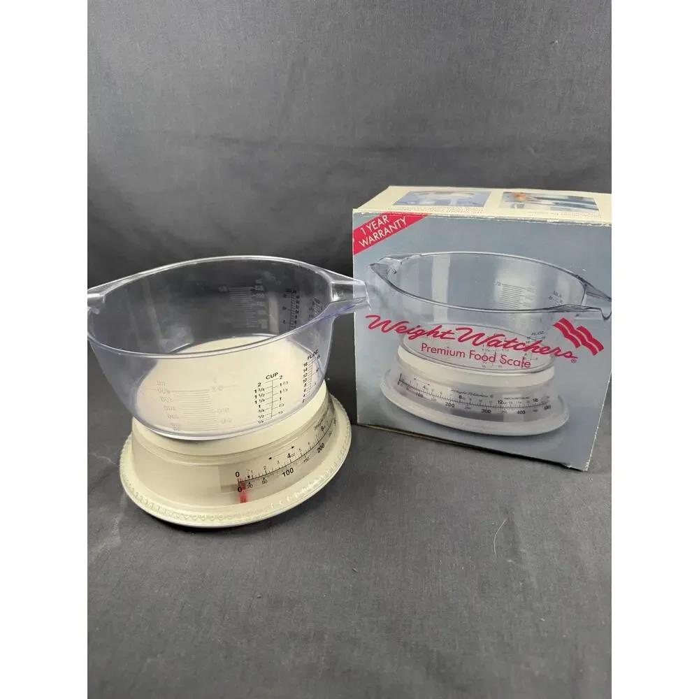 1995 Weight Watchers Premium Food Scale with Measuring Cup